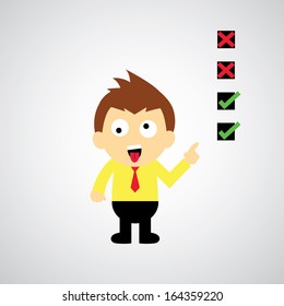 checklist vector cartoon style for use 