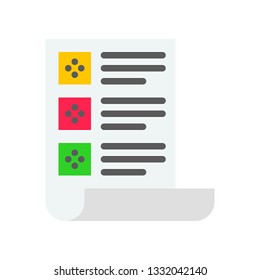 Checklist vector, Digital marketing flat design icon