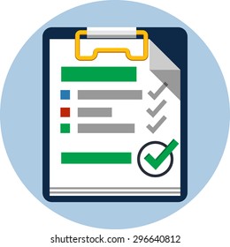 Checklist Vector Flat Icon