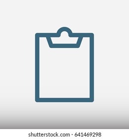 checklist vector flat pictograph line icon stock design illustration