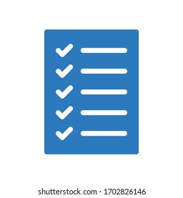 checklist vector glyph color icon 