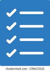 icono de color de glifo vector de lista de comprobación 