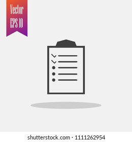 checklist vector icon