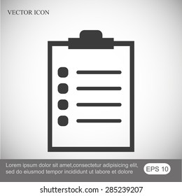 Checklist vector icon