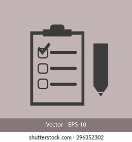 Checklist vector icon