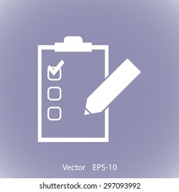 Checklist vector icon