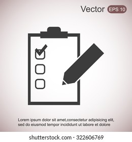 Checklist vector icon