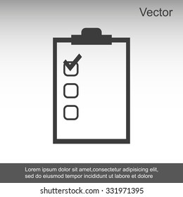 Checklist vector icon