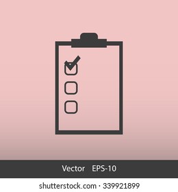 Checklist vector icon