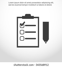 Checklist vector icon