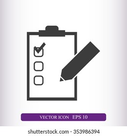 Checklist vector icon