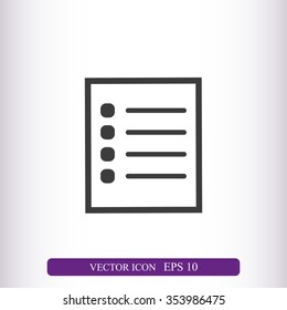 Checklist vector icon