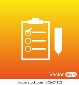 Checklist vector icon