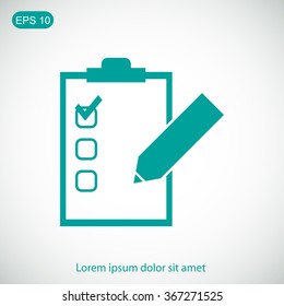Checklist vector icon