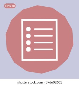 Checklist vector icon