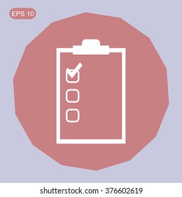 Checklist vector icon