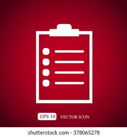 Checklist vector icon