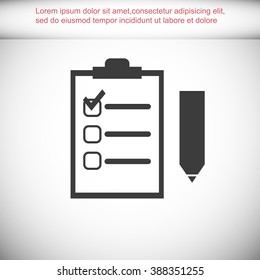 Checklist vector icon
