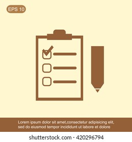 Checklist vector icon
