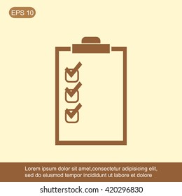 Checklist vector icon
