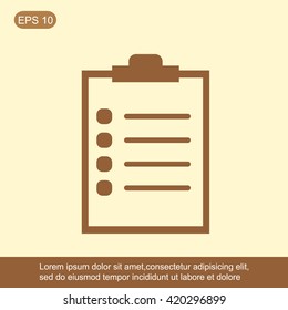 Checklist vector icon
