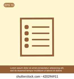 Checklist vector icon
