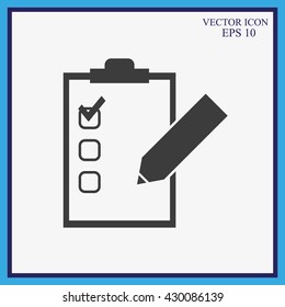 Checklist vector icon
