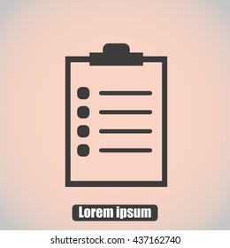 Checklist vector icon