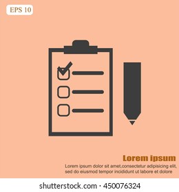 Checklist vector icon
