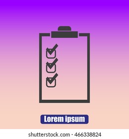 Checklist vector icon