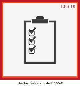 Checklist vector icon
