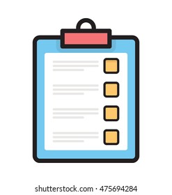 Vektorillustration der Checkliste