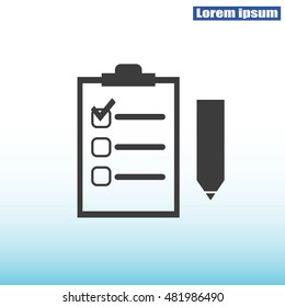 Checklist vector icon