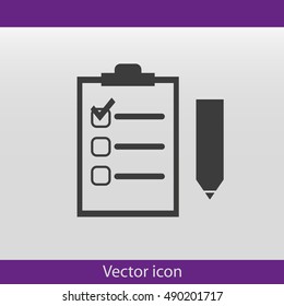 Checklist vector icon