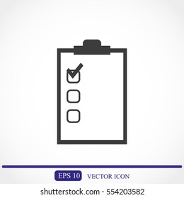 Checklist vector icon