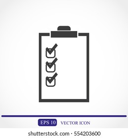 Checklist vector icon