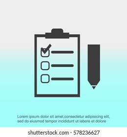 Checklist vector icon