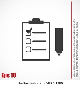 Checklist vector icon