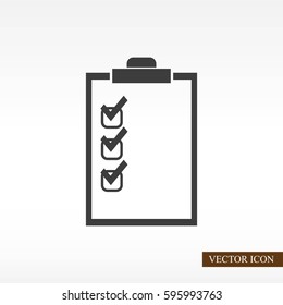 Checklist vector icon