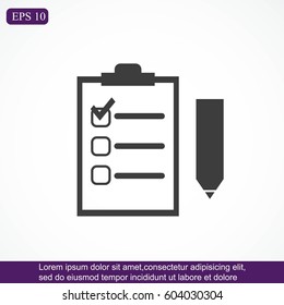 Checklist vector icon