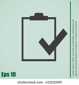 Checklist vector icon
