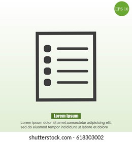Checklist vector icon