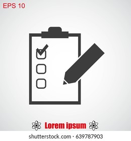 Checklist vector icon