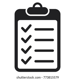 checklist vector icon, agree icon, check mark icon, checklist icon vector logo template 