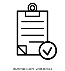 checklist vector icon, checkmark icon, flat best vector checklist illustration	