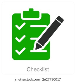 Checklist vector icon concept design