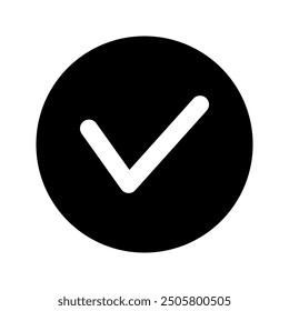 Checklist vector icon, correct checklist symbol flat design.