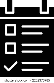 Ilustración de diseño de iconos vectores de lista de comprobación
