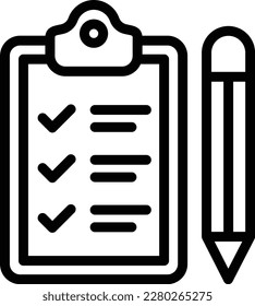 Checklist Vector Icon Design Illustration