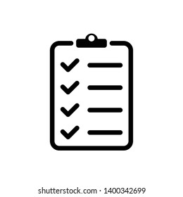Modèle de création d'icônes vectorielles de liste de contrôle